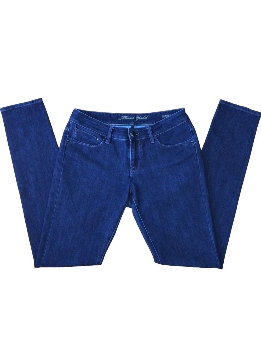MAVI gold Alexa skinny medium waist mid-rise  blue stretchy denim size 28